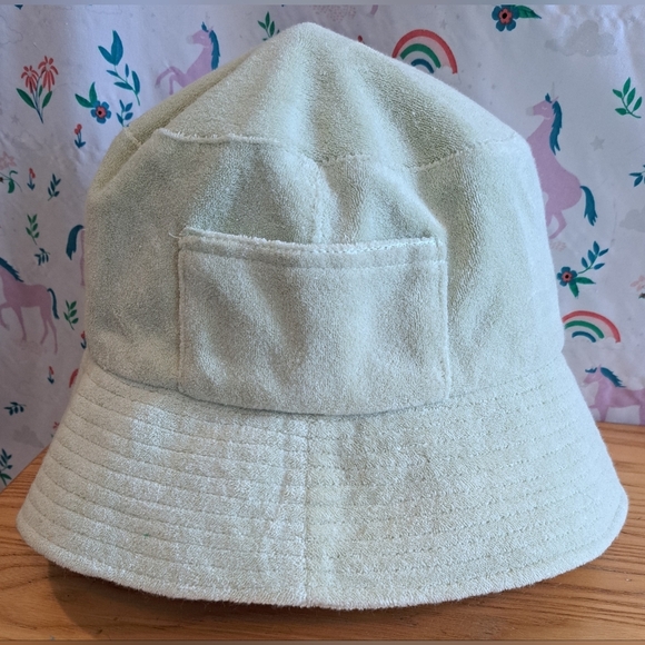 Lack Of Color Accessories - NWOT Lack Of Color Mint Neutral Boho Casual Cotton Terry Cloth Bucket Hat SZ M/L